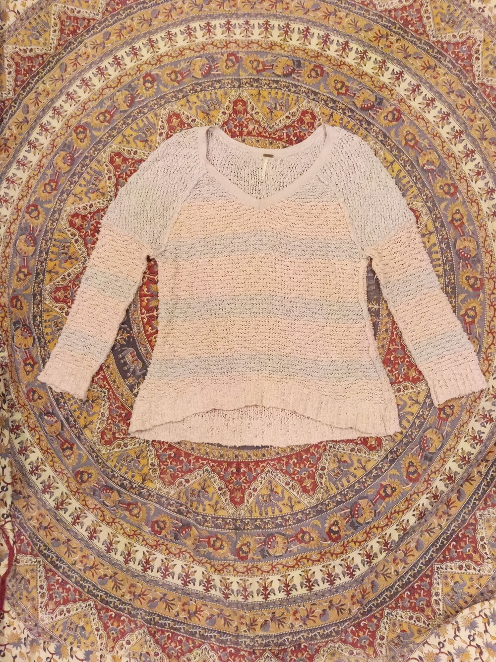 Free People Pink Chunky Knit Women's Sweater